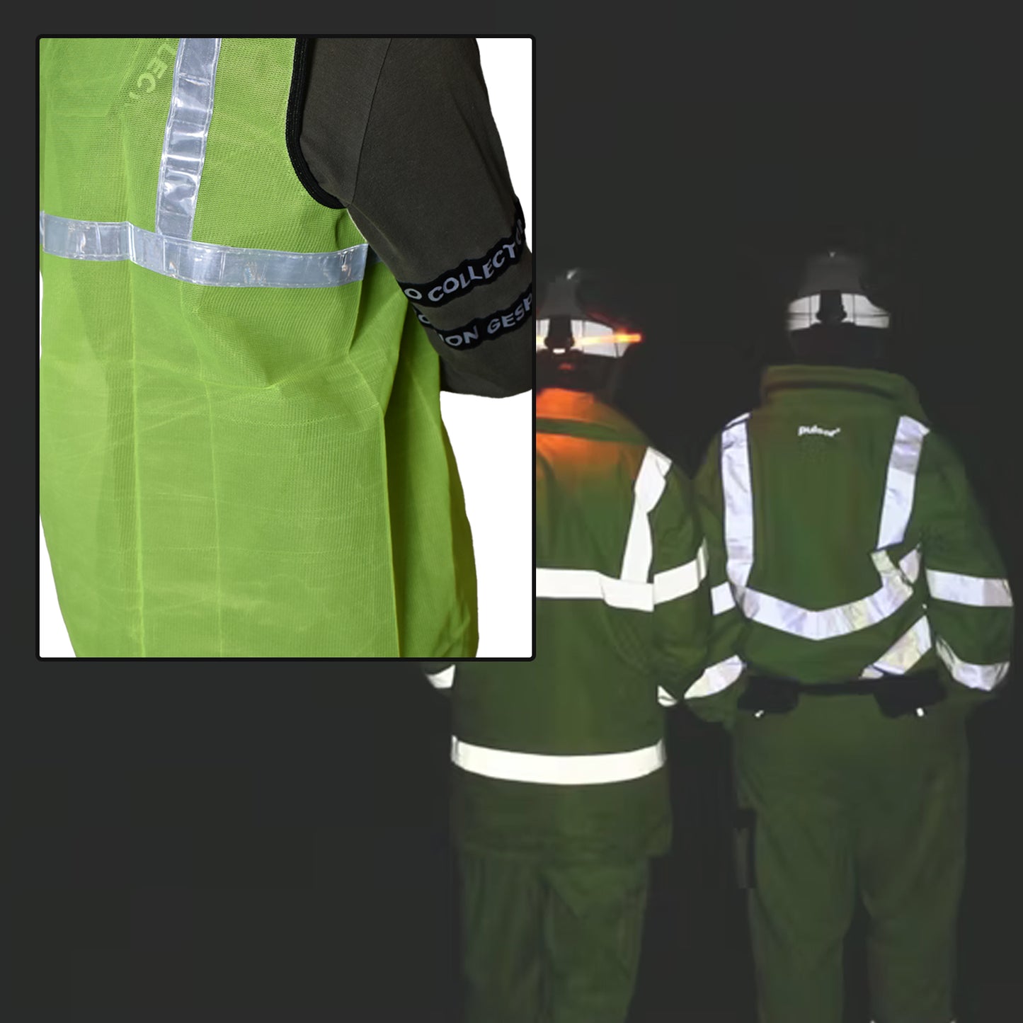 Reflective Green Safety Jacket for Worksites