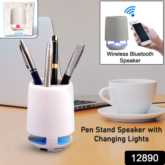 Smart Pen Stand with Bluetooth Speaker & Night Lamp