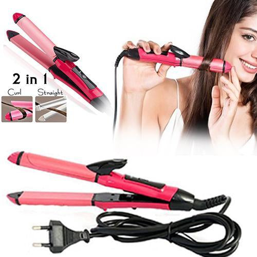 Multi-Use Hair Straightener and Curler Iron