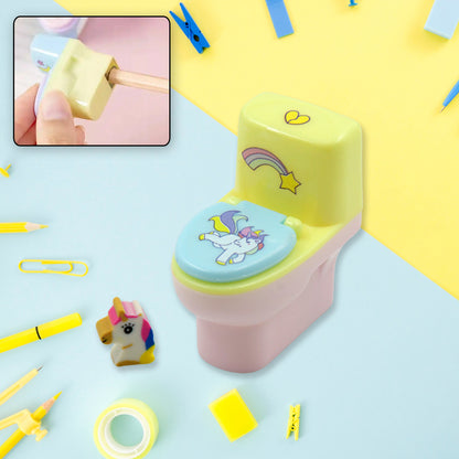 Toilet-Shaped Pencil Sharpener Set (2 Pcs)