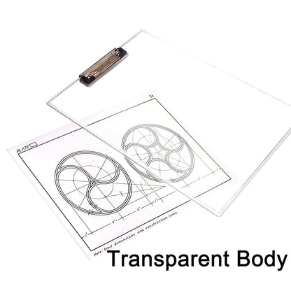 Premium Student Exam Pad - Transparent