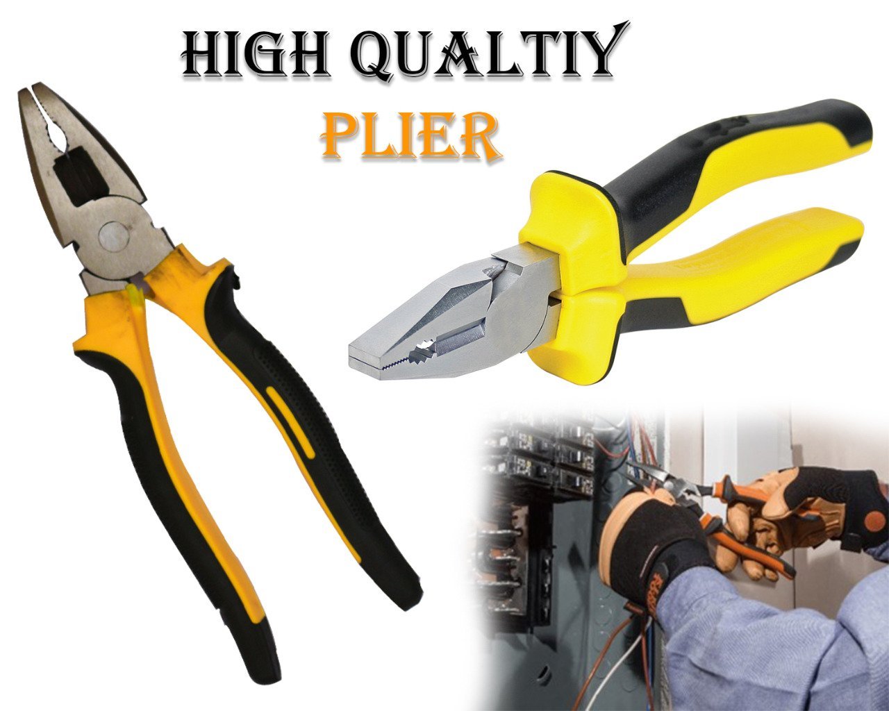 Heavy Duty Combination Plier & Wire Cutter