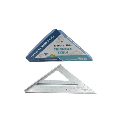 Aluminum Alloy Rafter Square – 7-Inch Double-Sided Tool