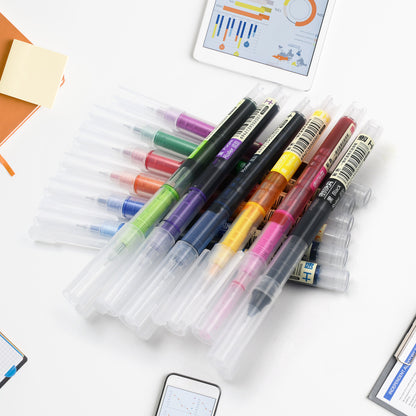 Colorful Quick-Dry Writing & Drawing Pens (12 Pcs)