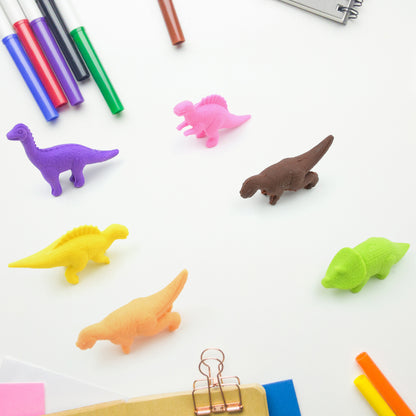 3D Dinosaur Erasers for Kids (6 Pcs)