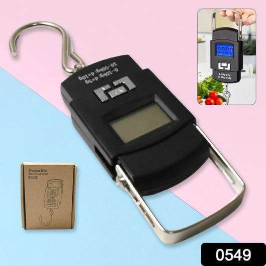 Multicolor 50kg Portable Hook Weighing Scale