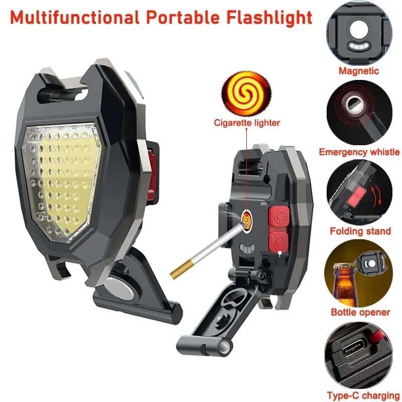 Rechargeable Waterproof Camping Flashlight with LED & Magnet