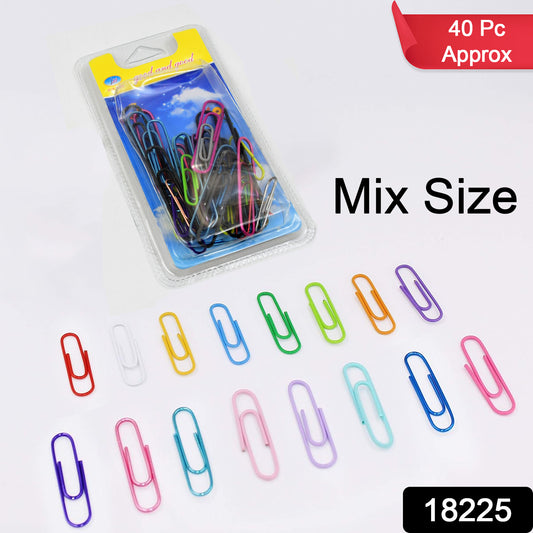 Assorted Color Paper Clips (40 Pcs)