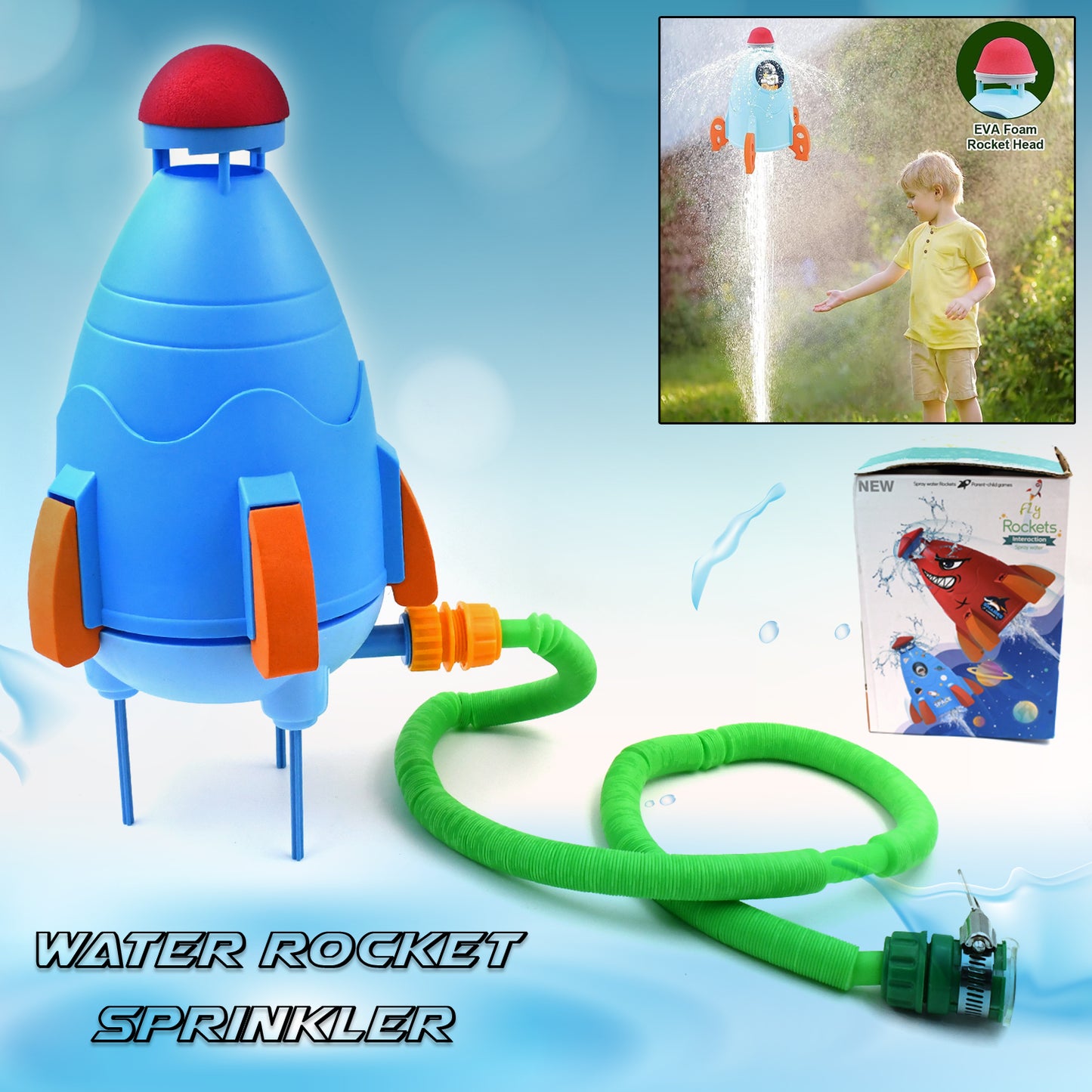 Water Rocket Launcher Toy (Set of 1)