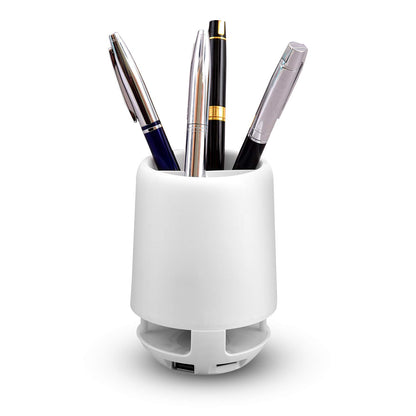 Smart Pen Stand with Bluetooth Speaker & Night Lamp