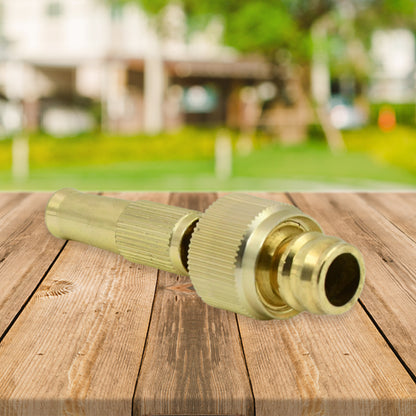 Water Pipe Booster Nozzle – Adjustable Brass Spray for High Pressure