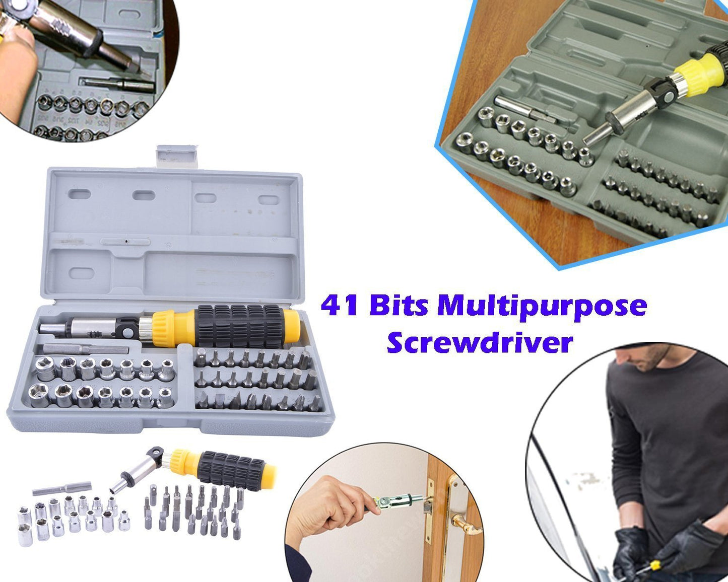 41-Piece Socket and Screwdriver Kit