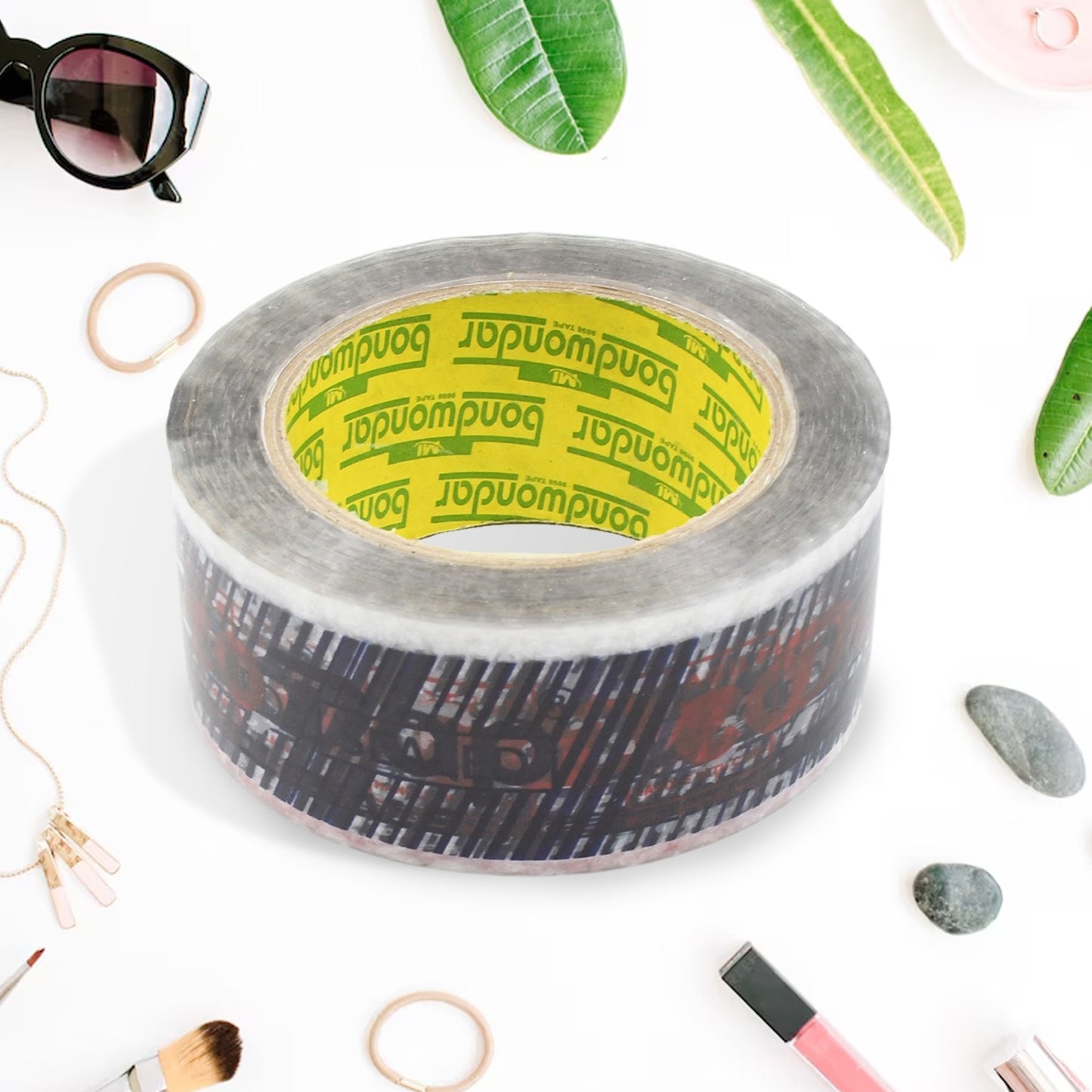 Deodap Printed Transparent Packing Tape (2" x 120m)