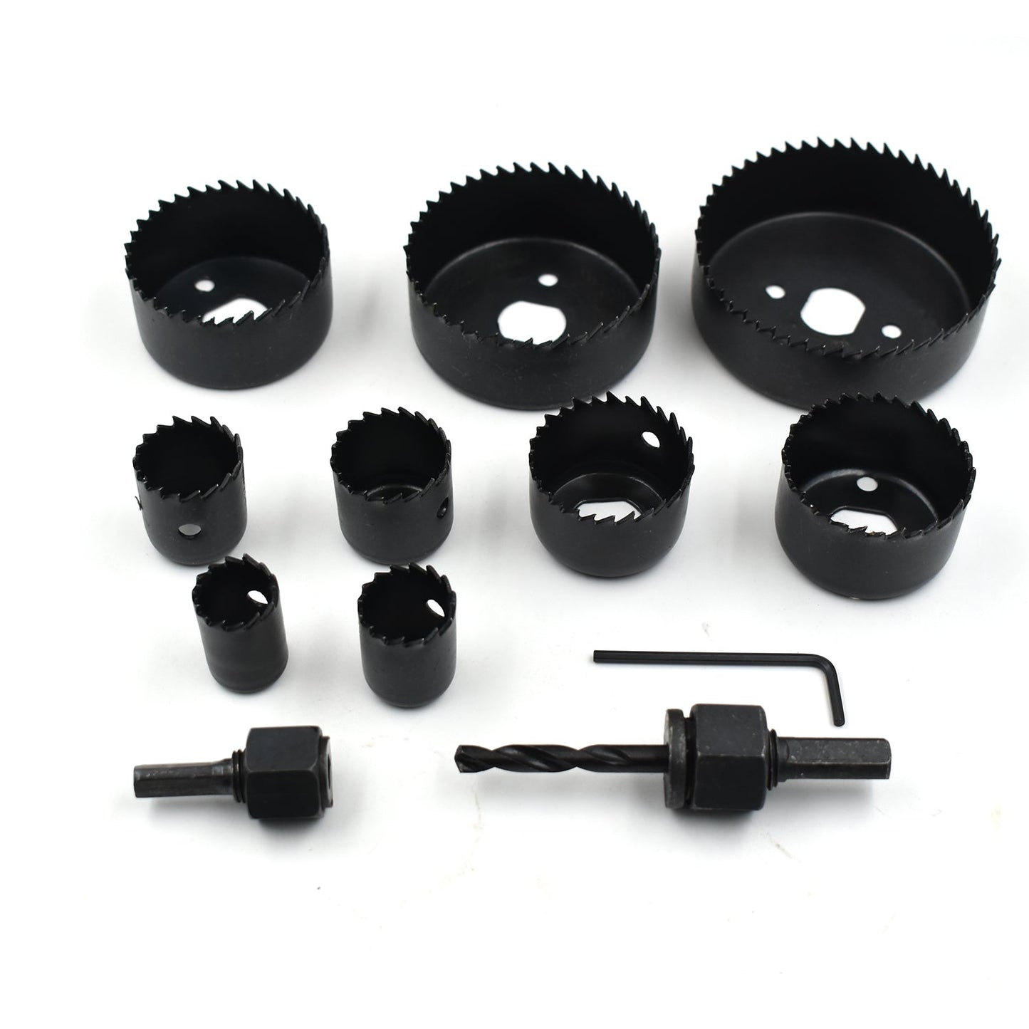 Hole Saw Set - 12 Pcs (19-64mm Sizes)