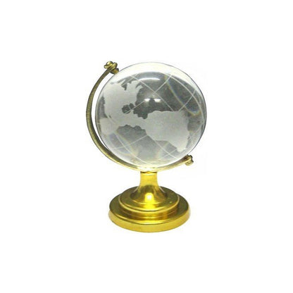 Crystal Globe with Golden Stand (50mm)