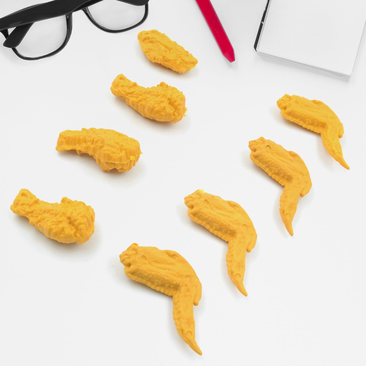 Cute Chicken Erasers for Kids (8 Pcs)