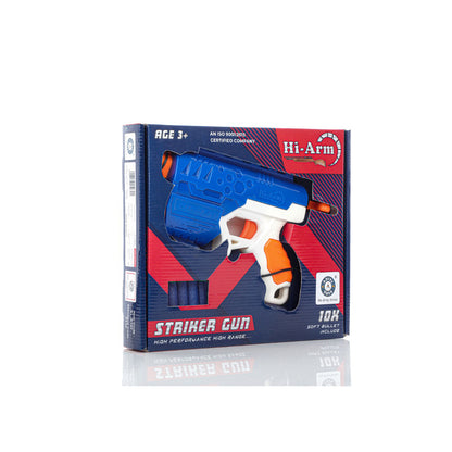 Target Shooting Hi-Arm Gun with Foam Suction Bullets (10 Pack)