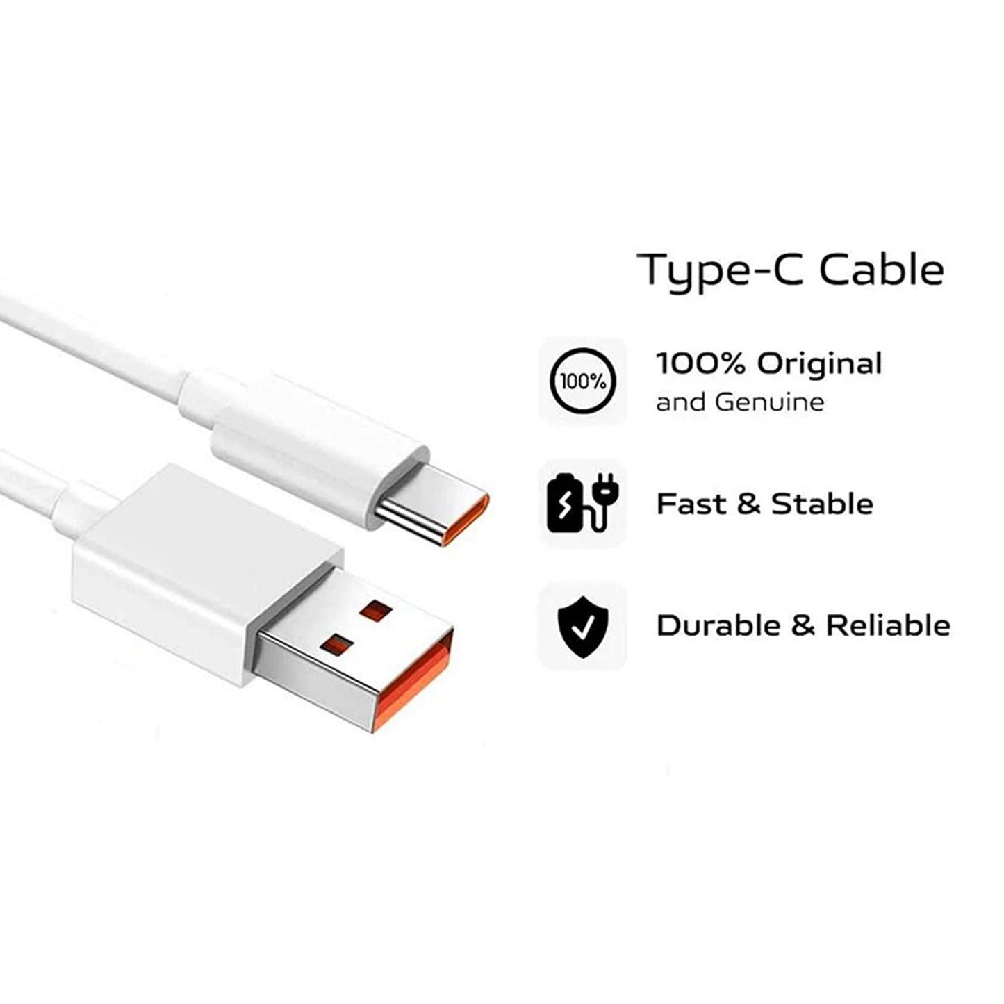 1m Type C Fast Charging Cable (1 Pc)