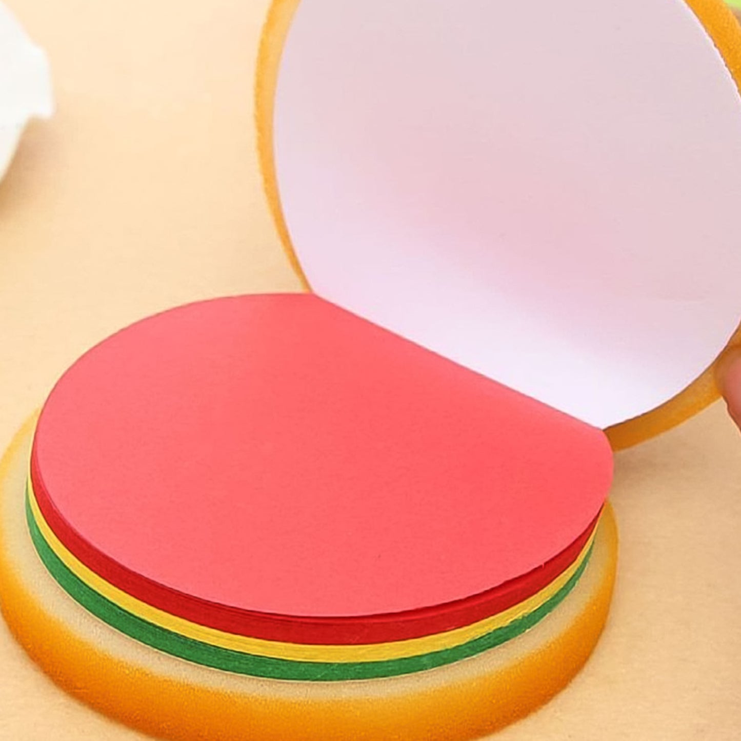 Burger Shaped Sticky Notes (Multicolor)