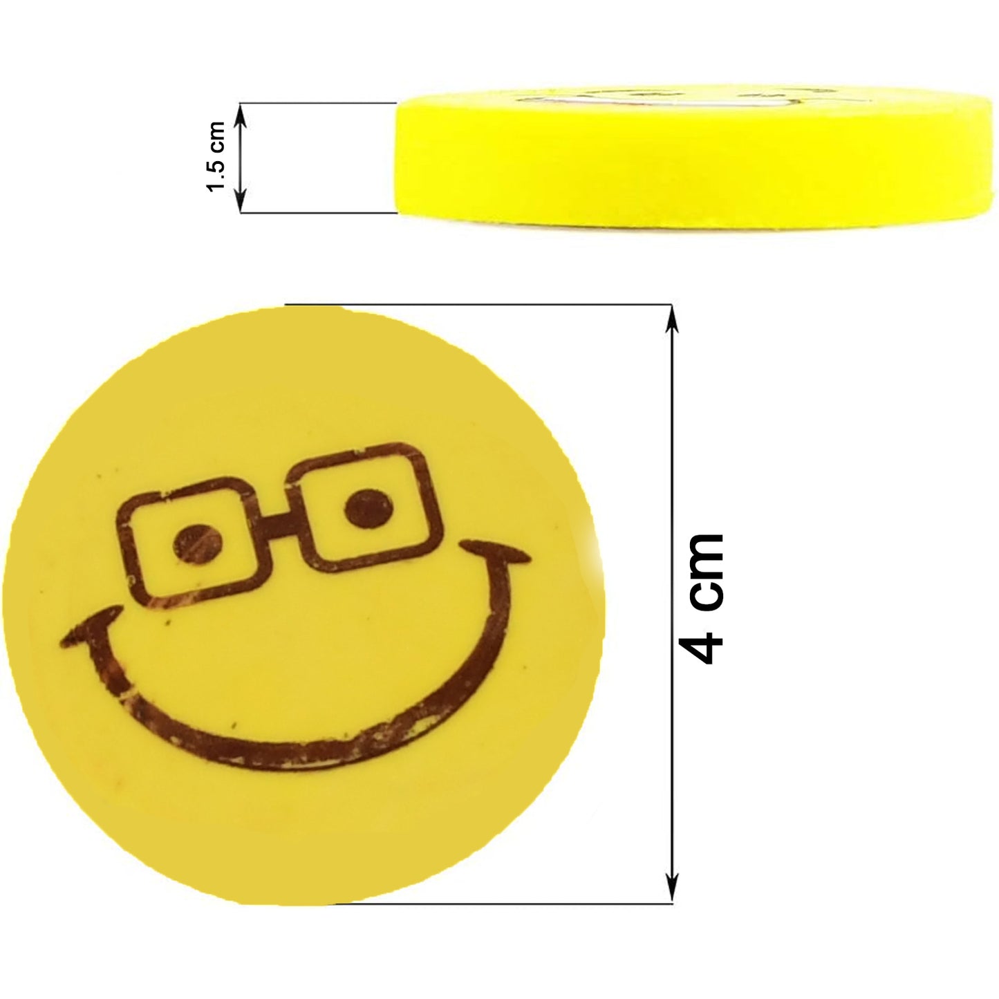 Smiley Design Eraser (1 Pc  Mix Design)