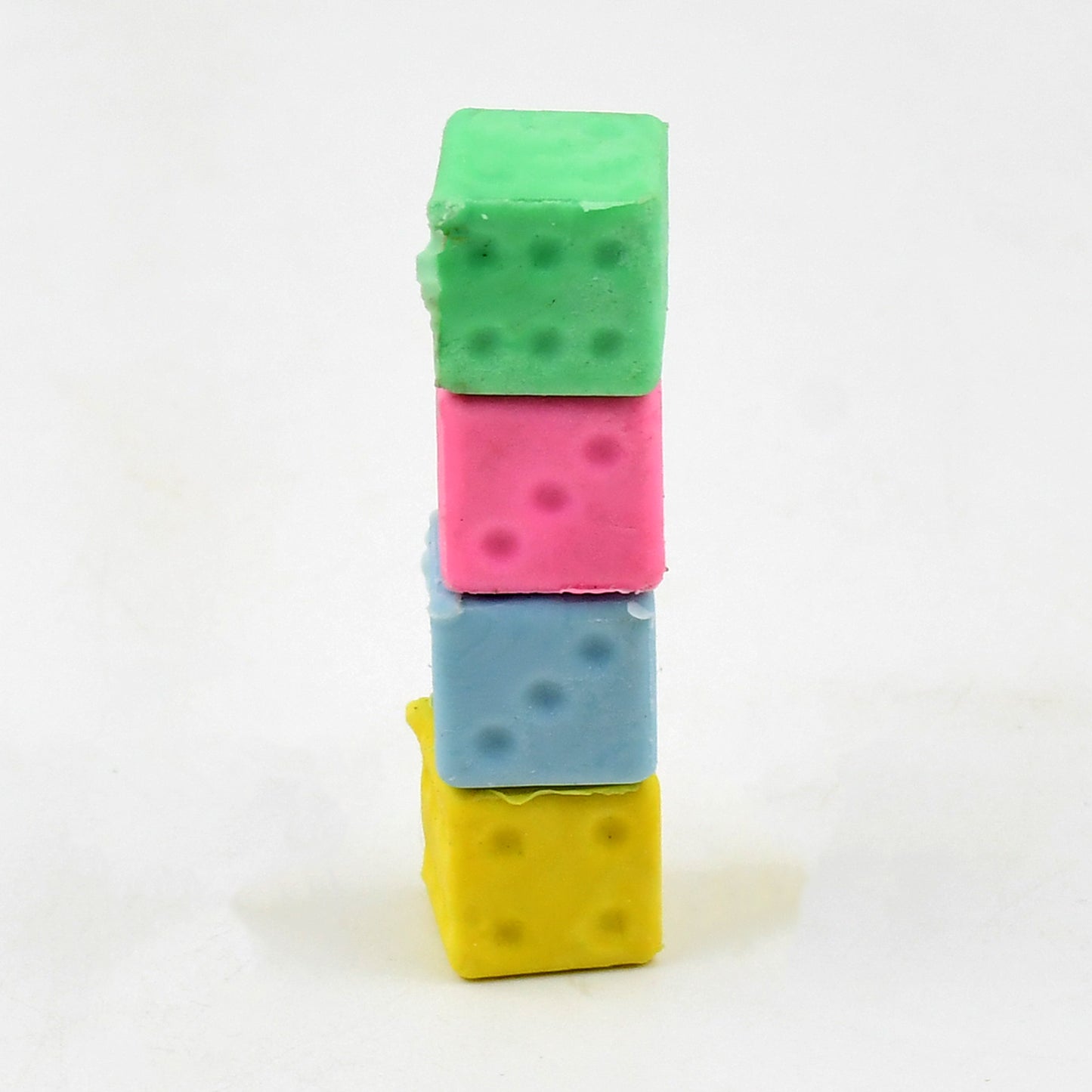 Eraser For Kids  Creative Dice Shape Erasers Kids (4 Pcs  Mix Design)