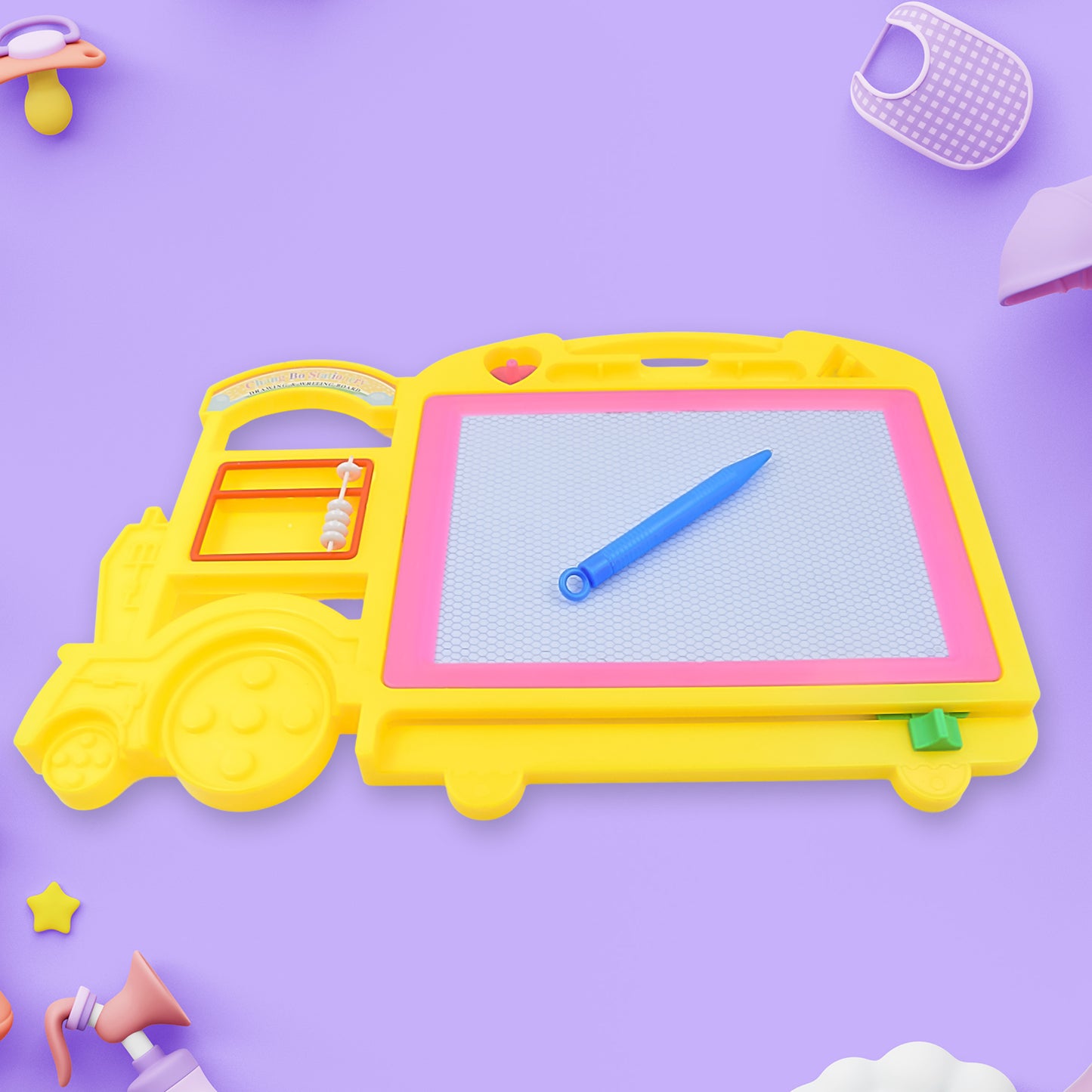 Child's Bus-Shaped Drawing Board (1 Pc)