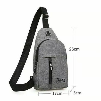 Waterproof Sling Bag with Earphone Hook