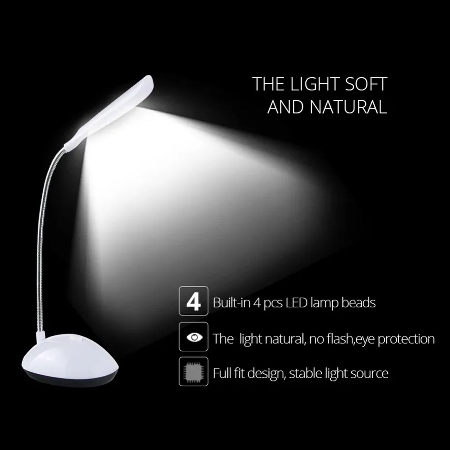 LED Desk Lamp with Flexible Neck