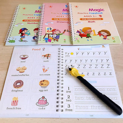 Magic Copybook for Kids & Adults (4 Pcs)