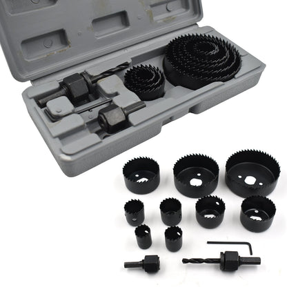 Hole Saw Set - 12 Pcs (19-64mm Sizes)