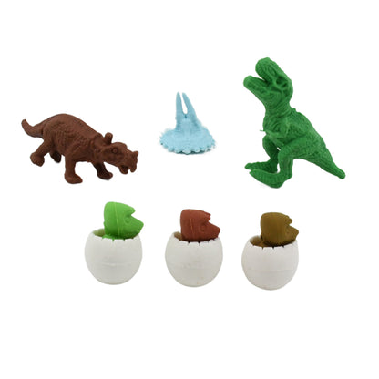 18030 Dinosaur Shaped Erasers  Egg Shape Eraser For Kids Dinosaur Erasers Puzzle 3d Eraser Mini Eraser Dinosaur Toys Desk Pets For Students Classroom Prizes Class Rewards Party Favors (5 Pcs Set)