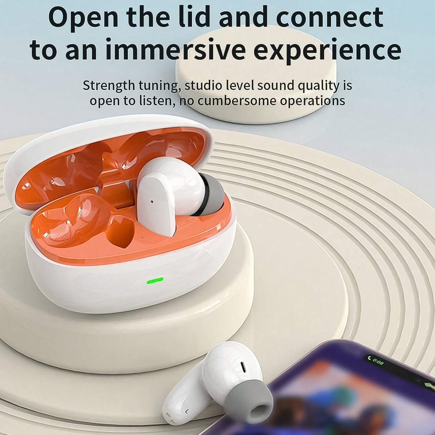 True Wireless Bluetooth Earbuds